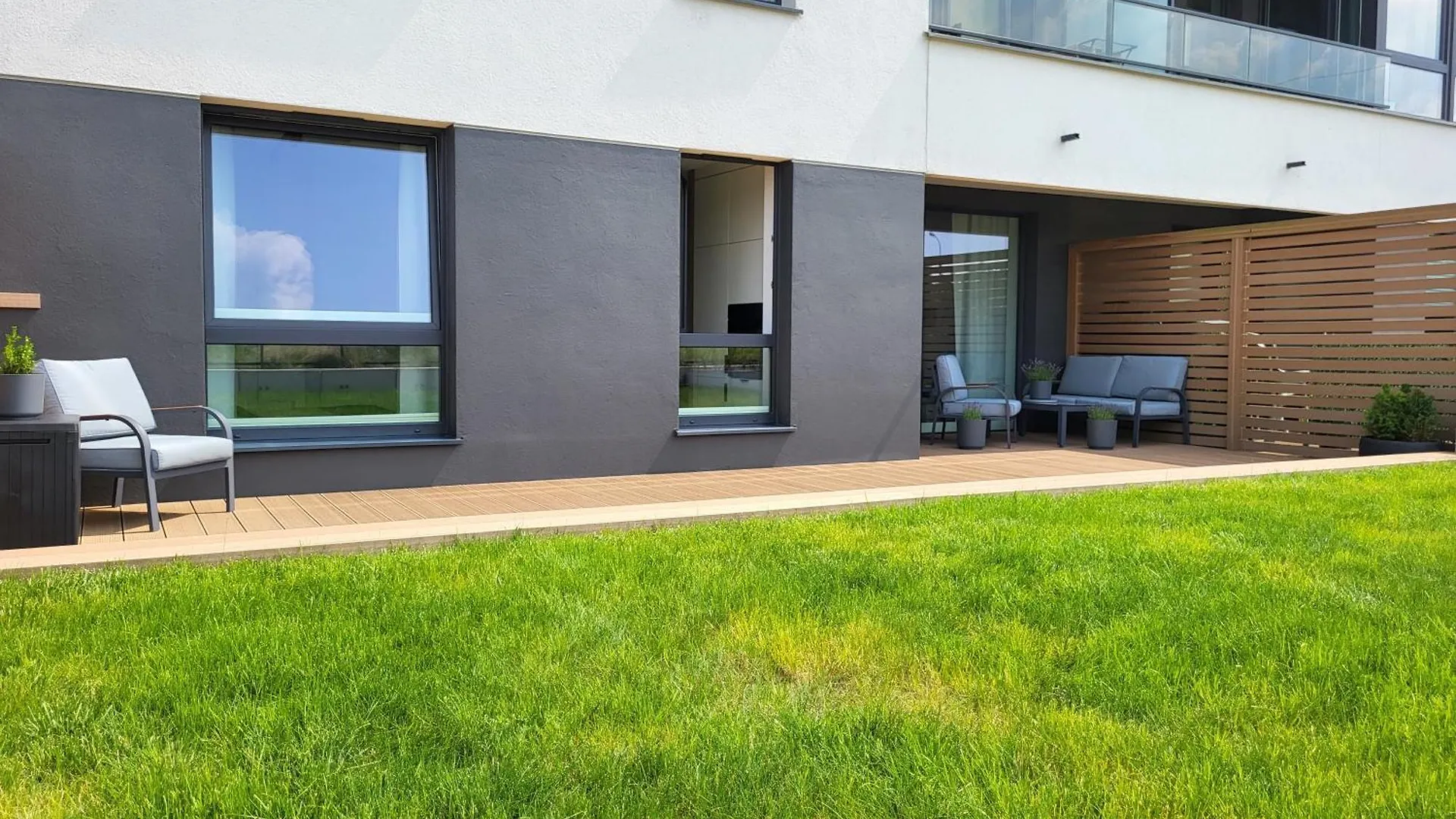 Apartament 150 Zaspa Vvita Z Prywatnym Ogrodem I Tarasem Gdansk