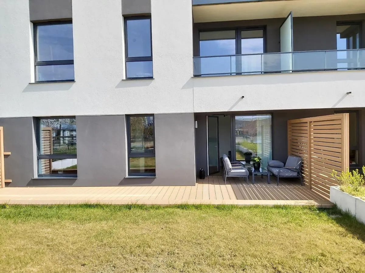 Apartament 150 Zaspa Vvita Z Prywatnym Ogrodem I Tarasem 0*, Gdansk
